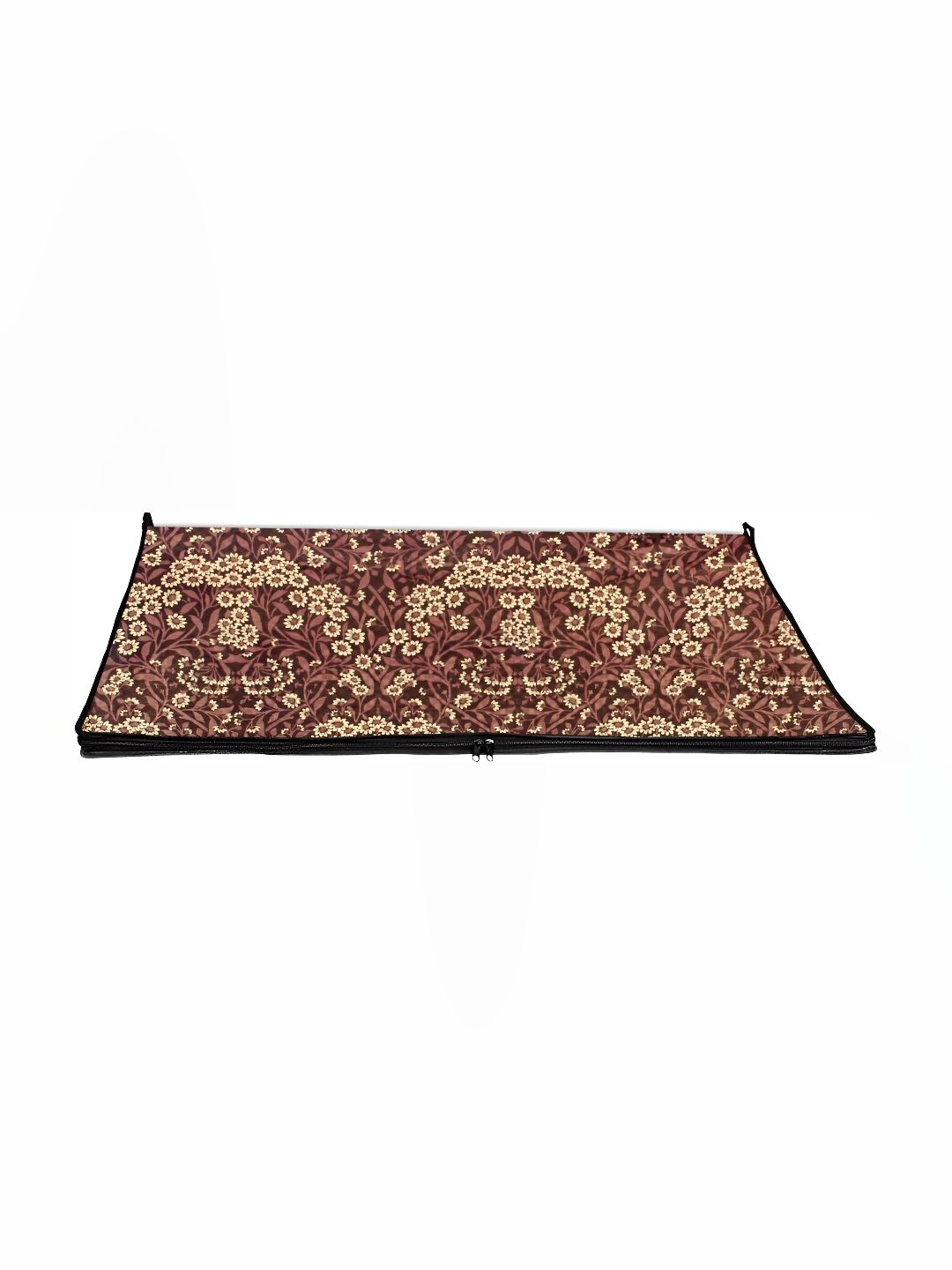 Stylista Brown & Cream Floral Printed Floor Mat-picture-27