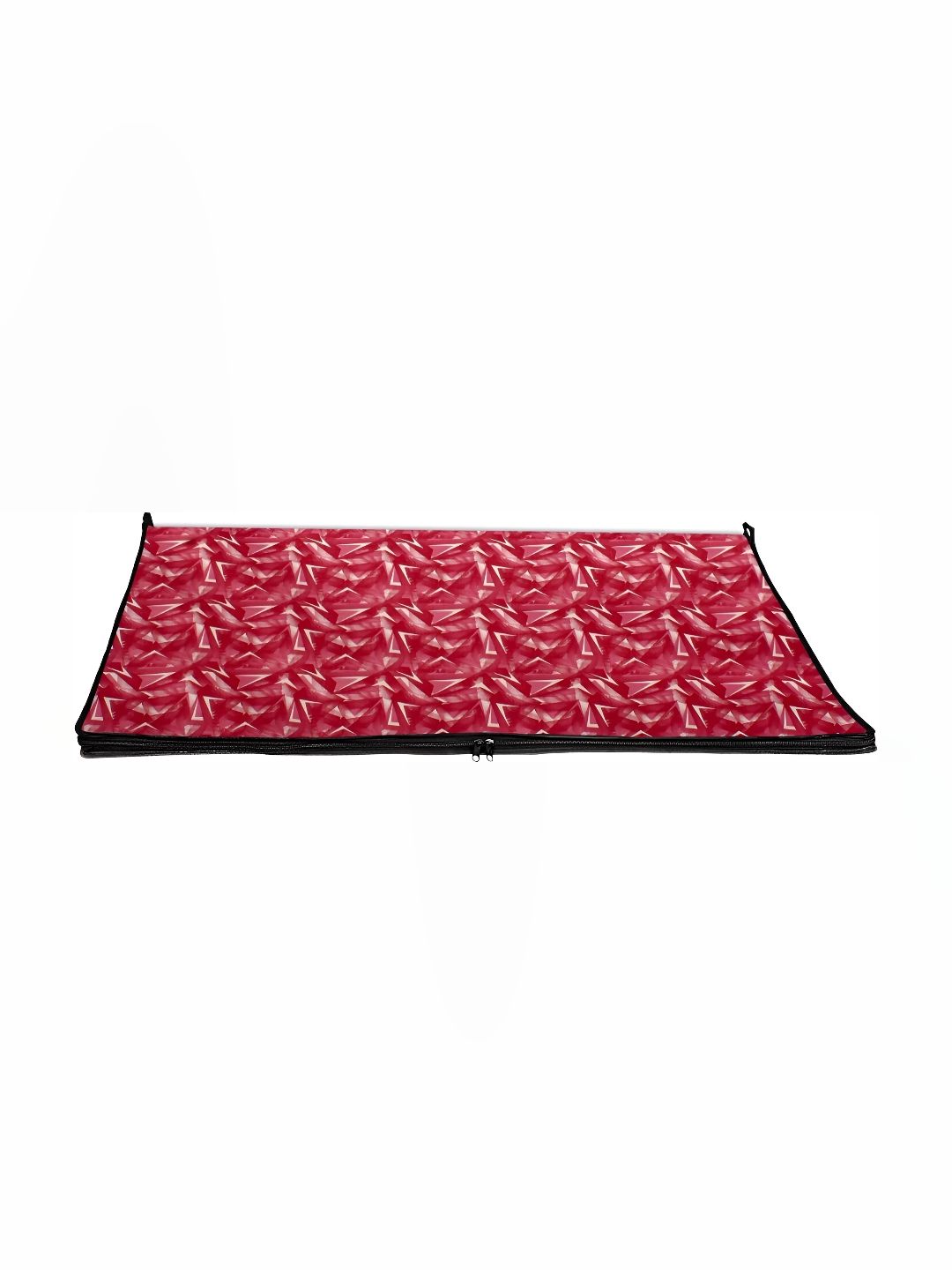 Stylista Red & Off White Printed Rectangle Zipper Floor Mat-image-20