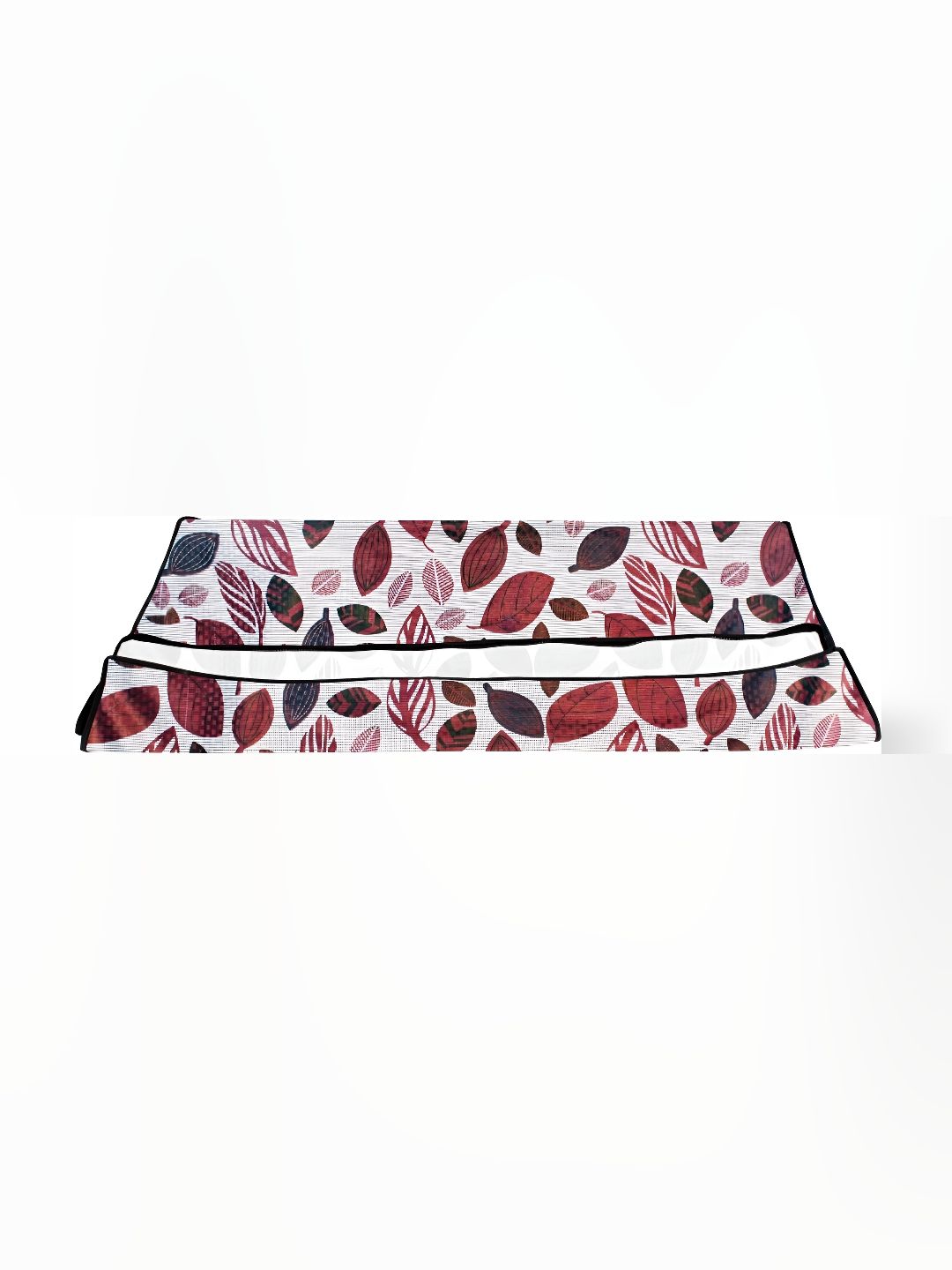 Stylista Maroon Floral Printed Rectangular Floor Mat-image-20