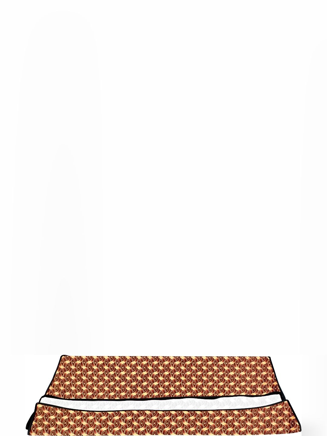 Stylista Brown & Cream Geometric Printed Floor Mat-image-37