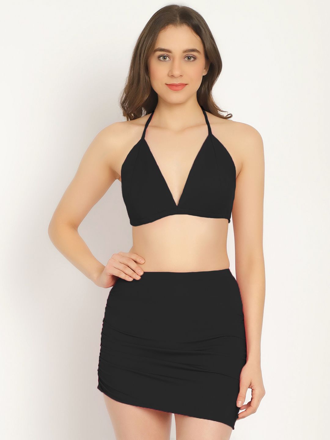 aoba EROTISSCH Women Black Solid Swim Bikini Set-picture-37