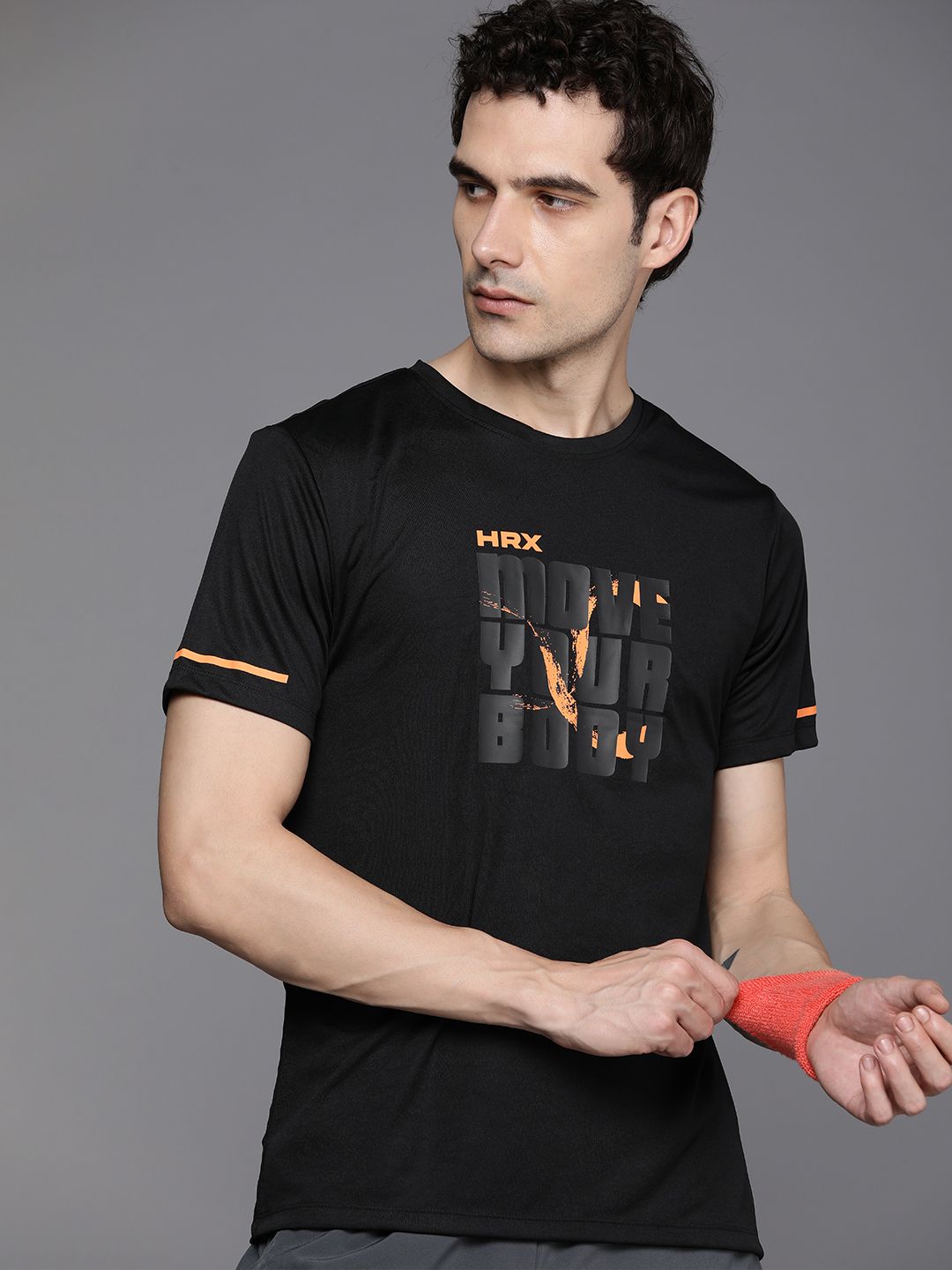 HRX by Hrithik Roshan Typography Printed Rapid-Dry Antimicrobial Training T-shirt-picture-15