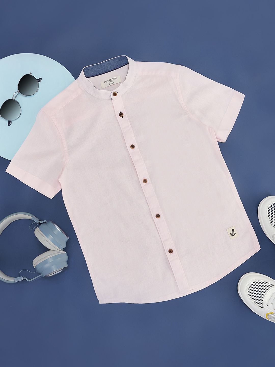 Pantaloons Junior Boys Button-Down Collar Short Sleeves Cotton Casual Shirt-picture-30