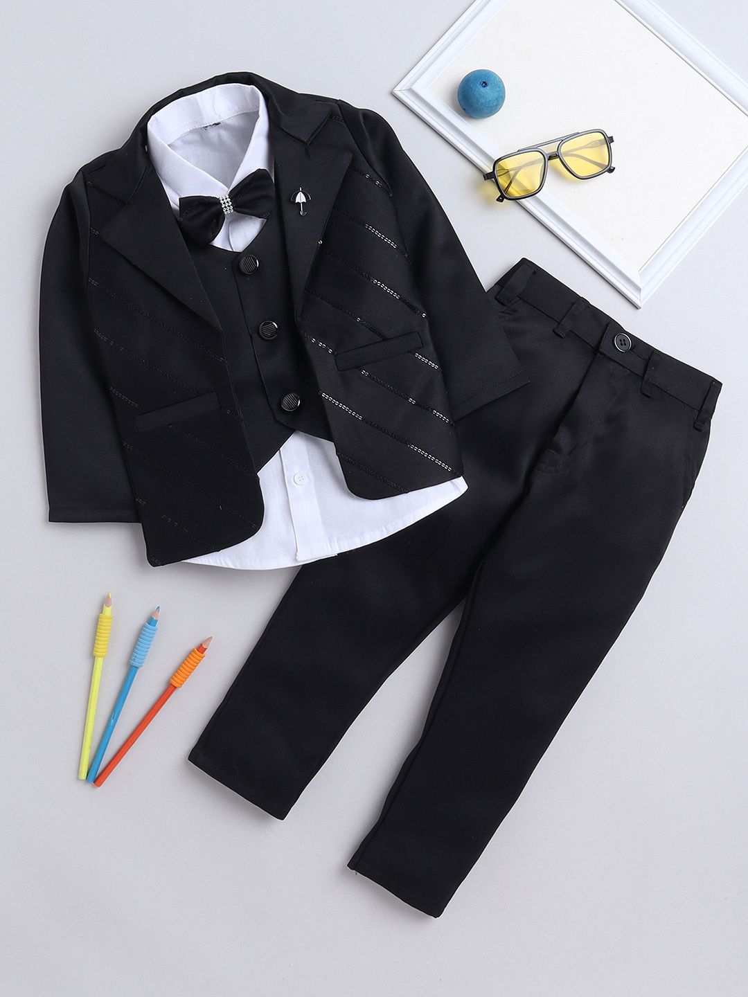 BAESD Boys Single Breasted 3-Piece Party Suit-picture-16