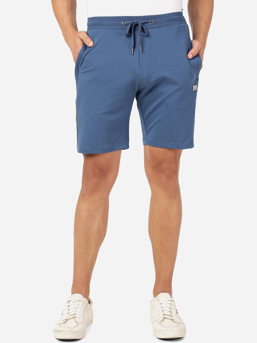 JADE BLUE Men Slim Fit Pure Cotton Shorts-picture-33