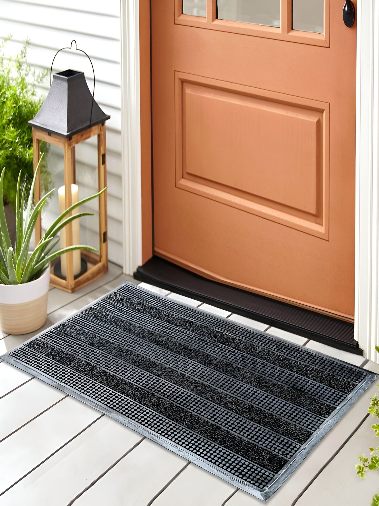 Home Centre Cadence Grey Tufted Anti-Slip Doormat-image-24