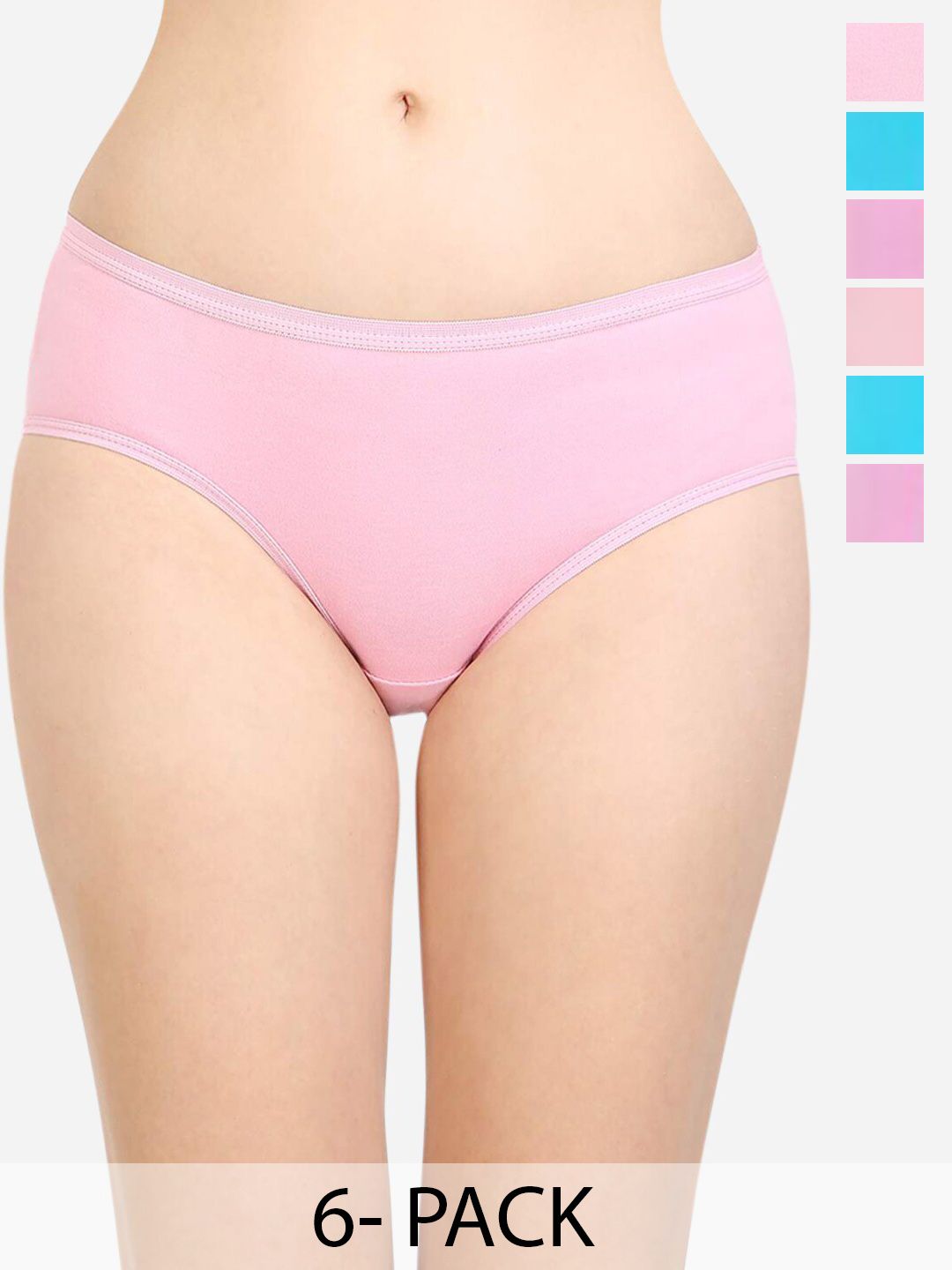 Bodycare Pack of 6 Assorted Anti-bacterial Hipster Briefs-picture-36