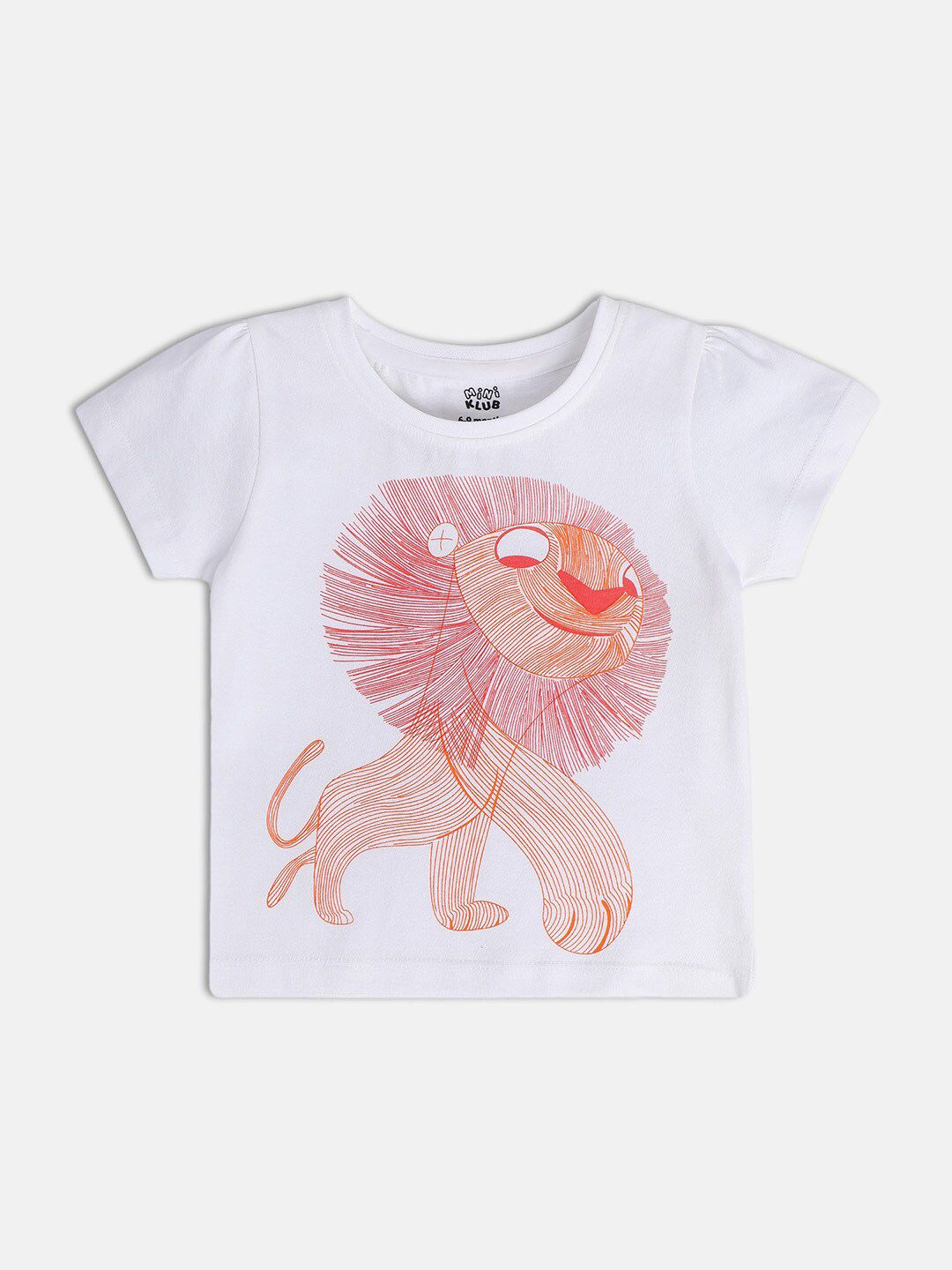 MINI KLUB Girls Graphic Printed Round Neck Pure Cotton Top-picture-39