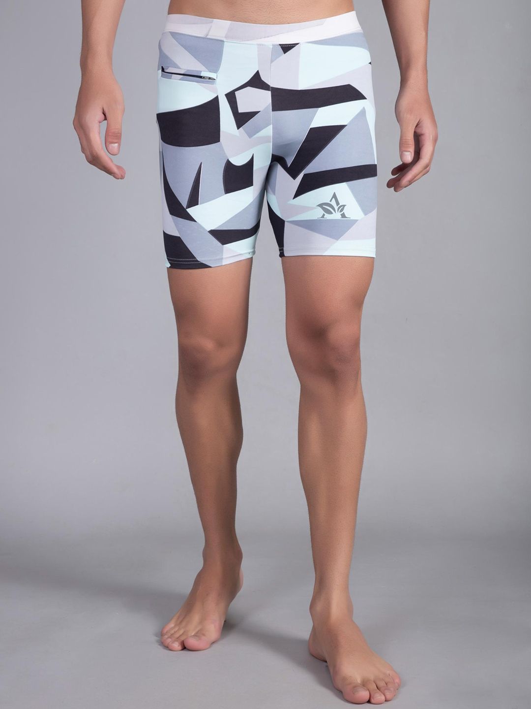 Apraa & Parma Men Printed Slim Fit High-Waist Swim Bottoms-image-28