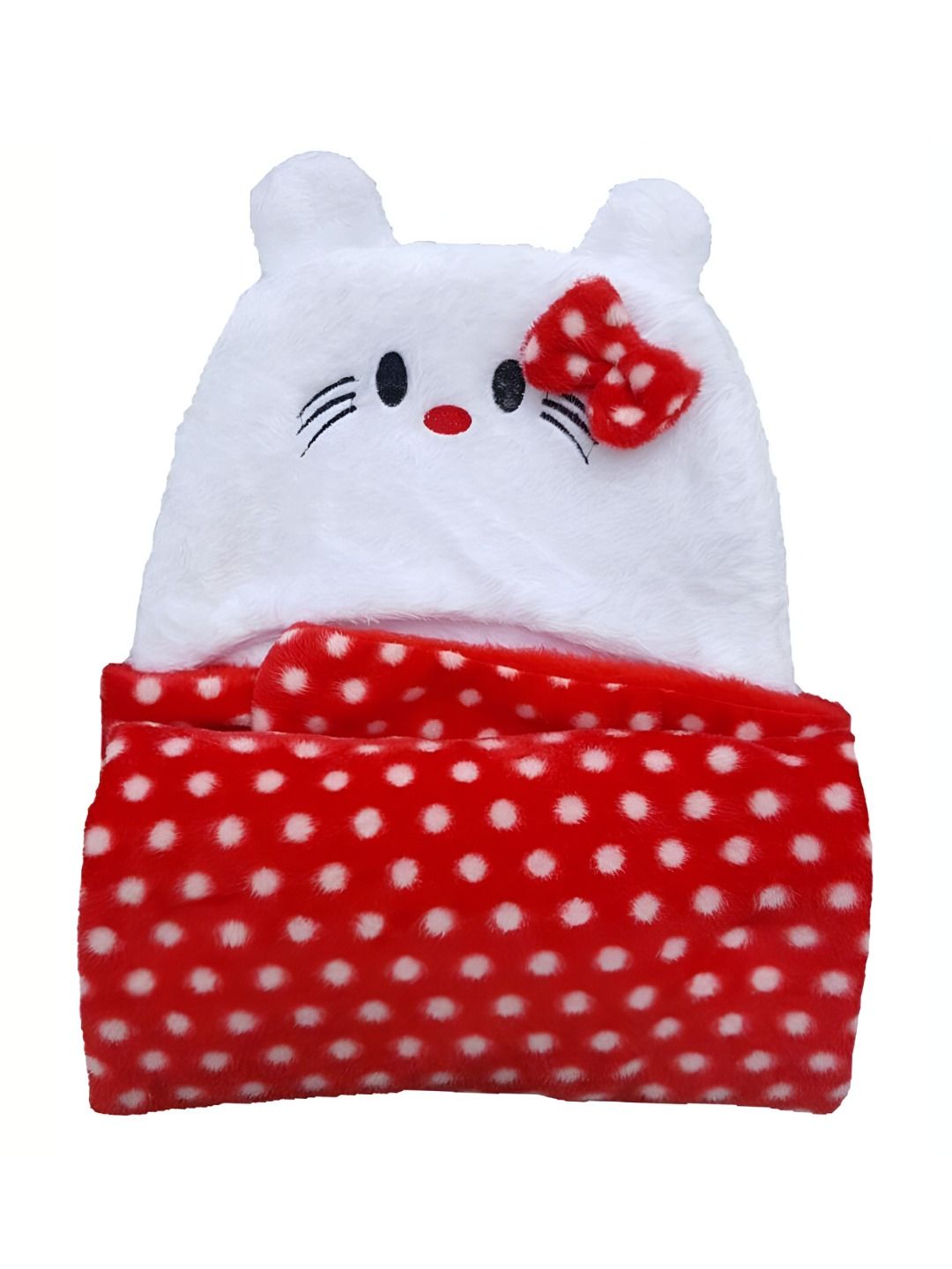 Bajo's Red & White Cartoon Characters Cotton AC Room 350 GSM Single Bed Blanket-picture-19