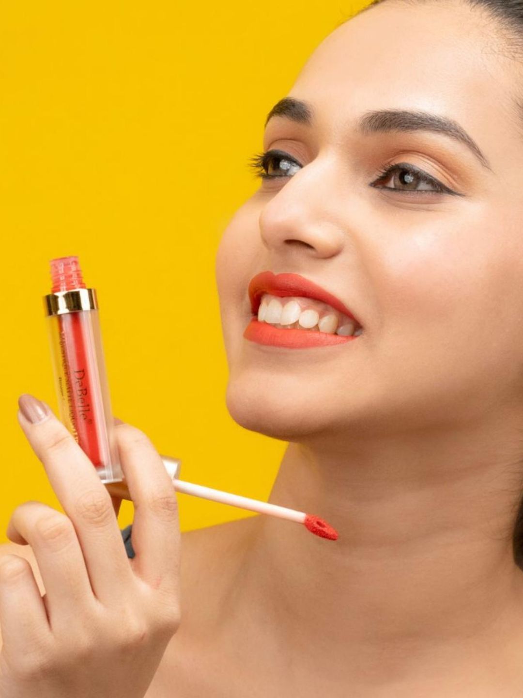 DeBelle Majestique Matte Long Lasting Liquid Lipstick 3.5 ml - Cherry Charlotte 03-picture-33