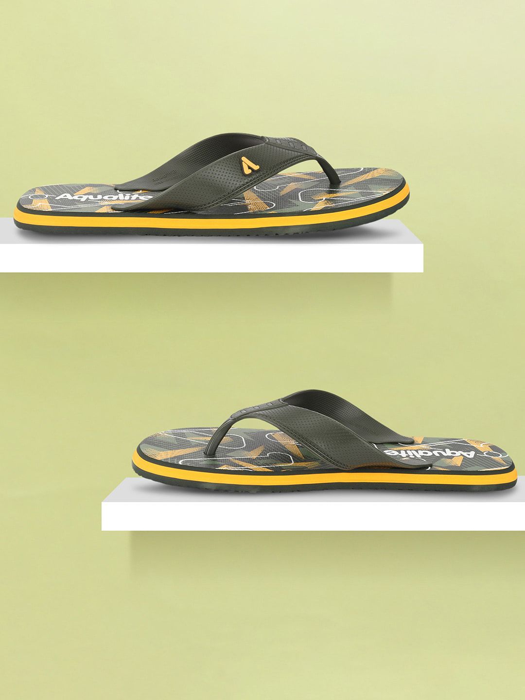 Aqualite Men Printed Rubber Thong Flip-Flops-picture-16