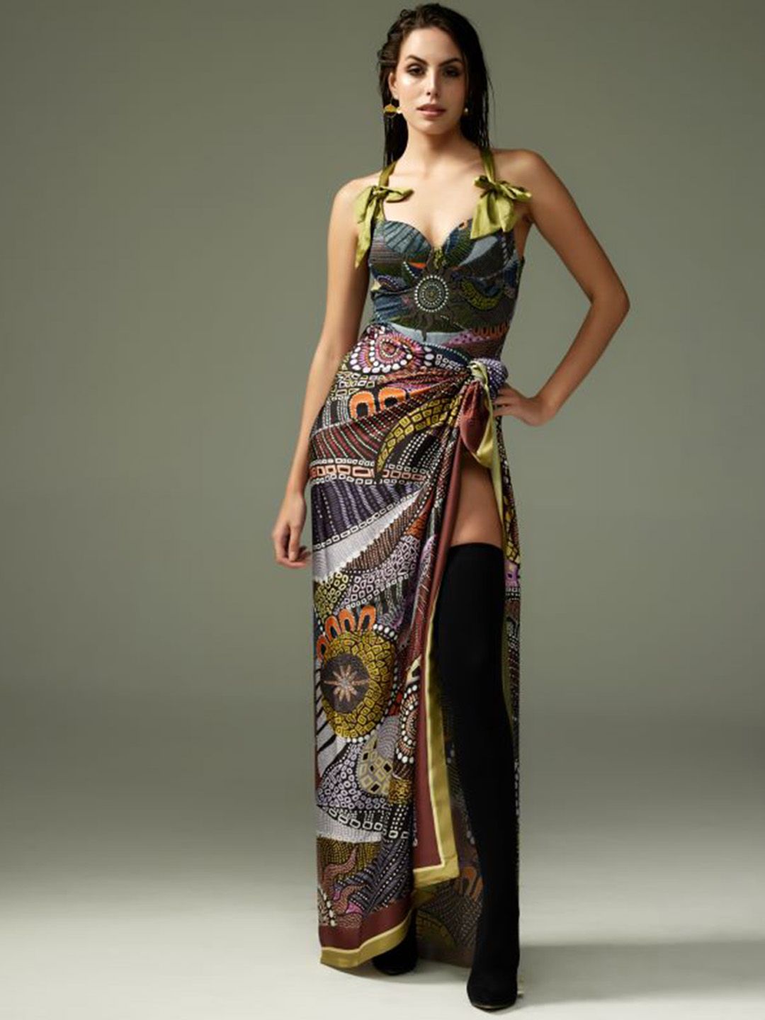 Tizzi Printed Medium Coverage Cover Up Top-picture-54