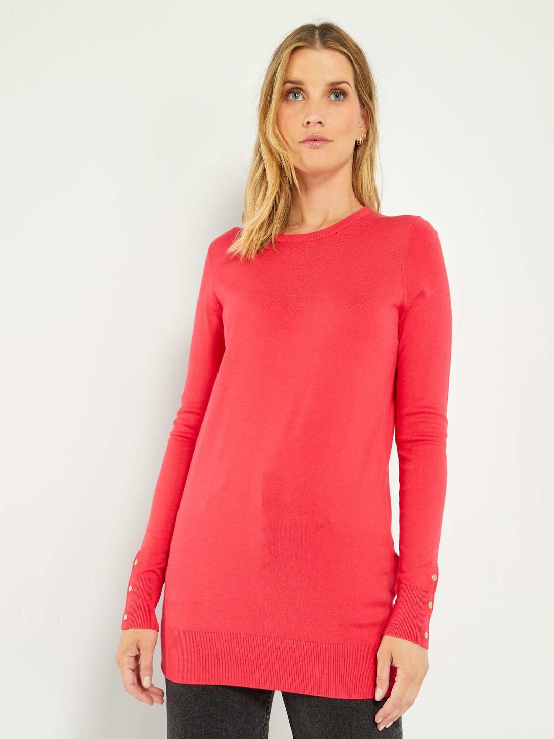 KIABI Woollen Longline Pullover Sweater-picture-15