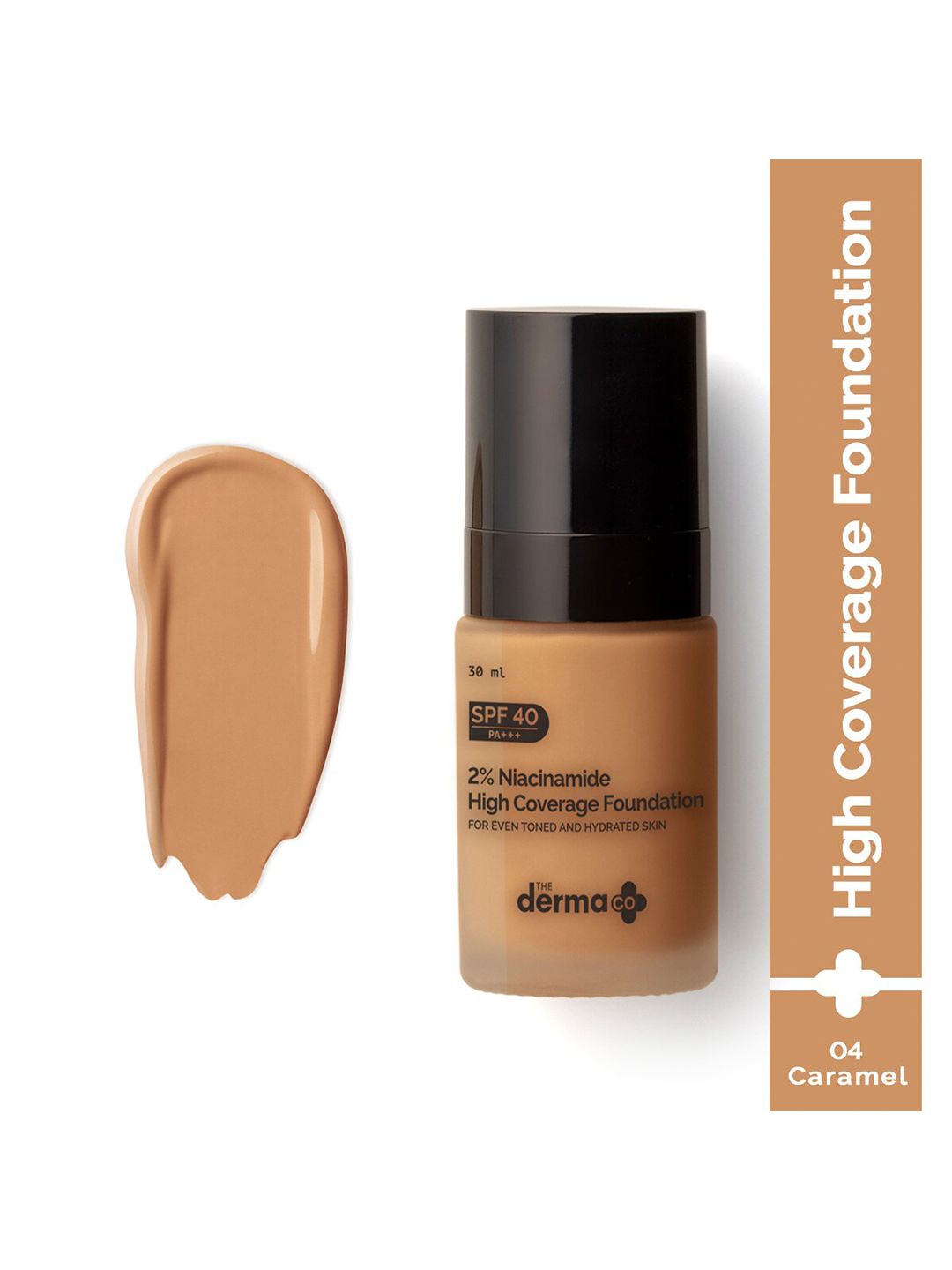 The Derma co. 2% Niacinamide High Coverage Foundation With SPF40 30ml - Caramel 04-picture-11