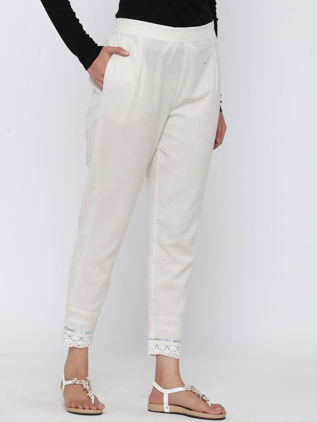 Juniper Relaxed Straight Fit Cotton Trousers