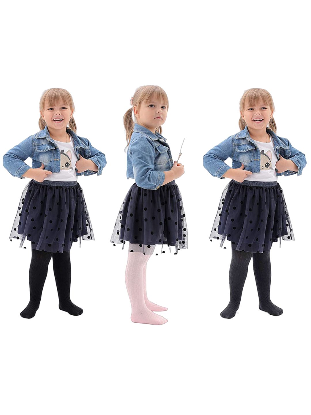 SYGA Infants Girls Pack Of 3 Thermal Bottoms-image-19