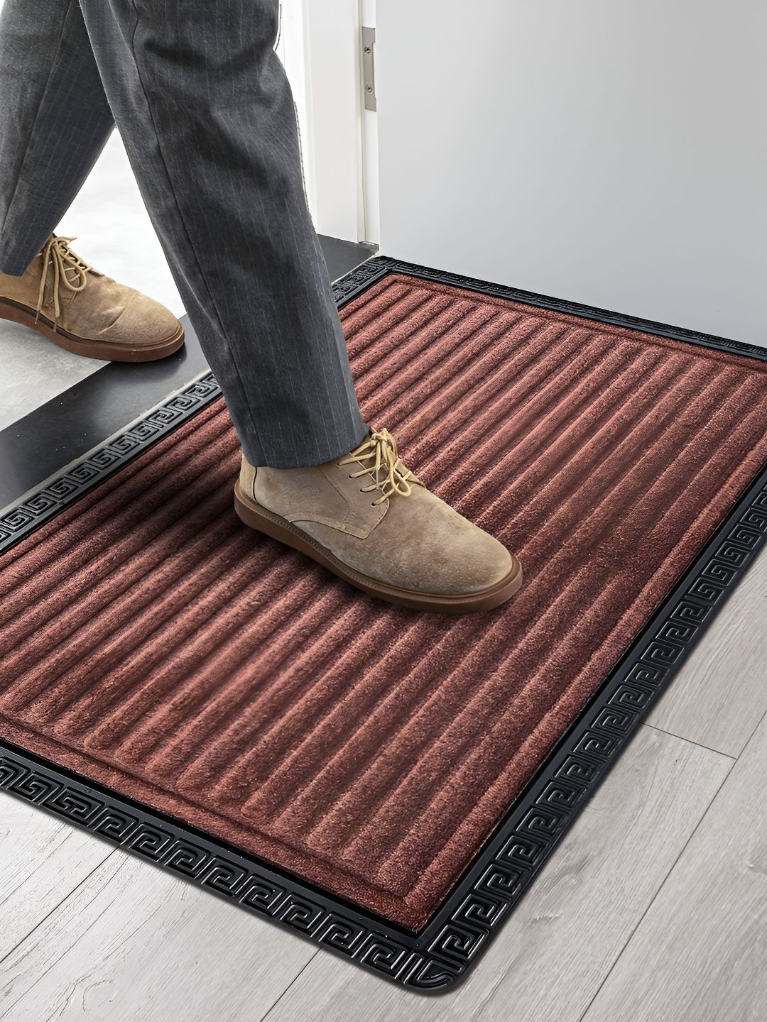 Ultica Fab Brown Anti-Skid Comfort Doormat-picture-24