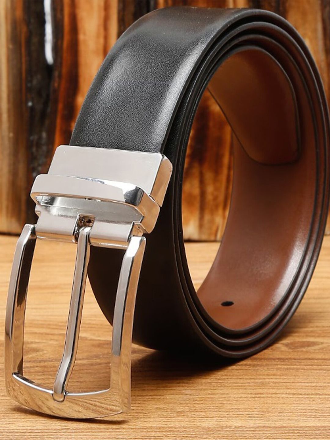 KAEZRI Men Leather Reversible Formal Belt-picture-13