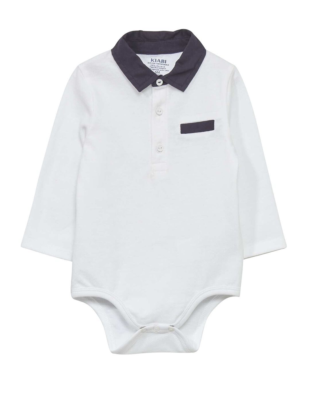 KIABI Boys Polo Collar Long Sleeves Pockets Cotton T-shirt-picture-27