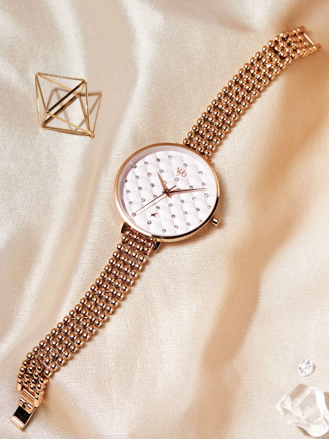 Fastrack Women Embellished Analogue Watch FV60014WM01W-picture-33