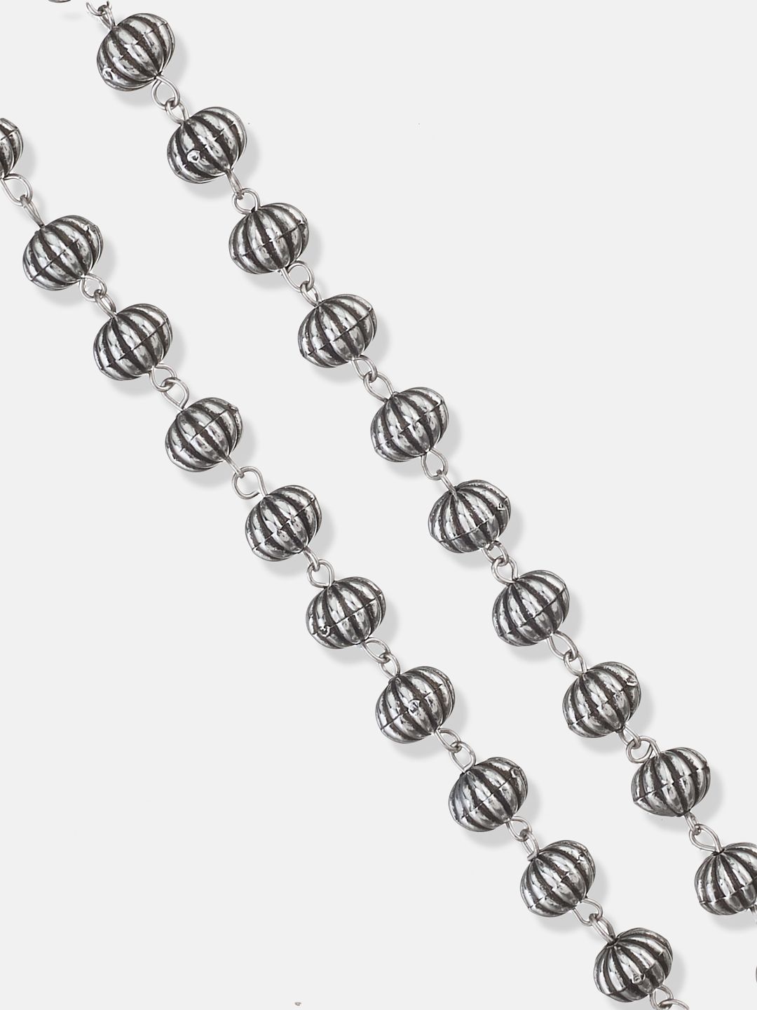 ATIBELLE Silver-Plated German Silver Beaded Necklace