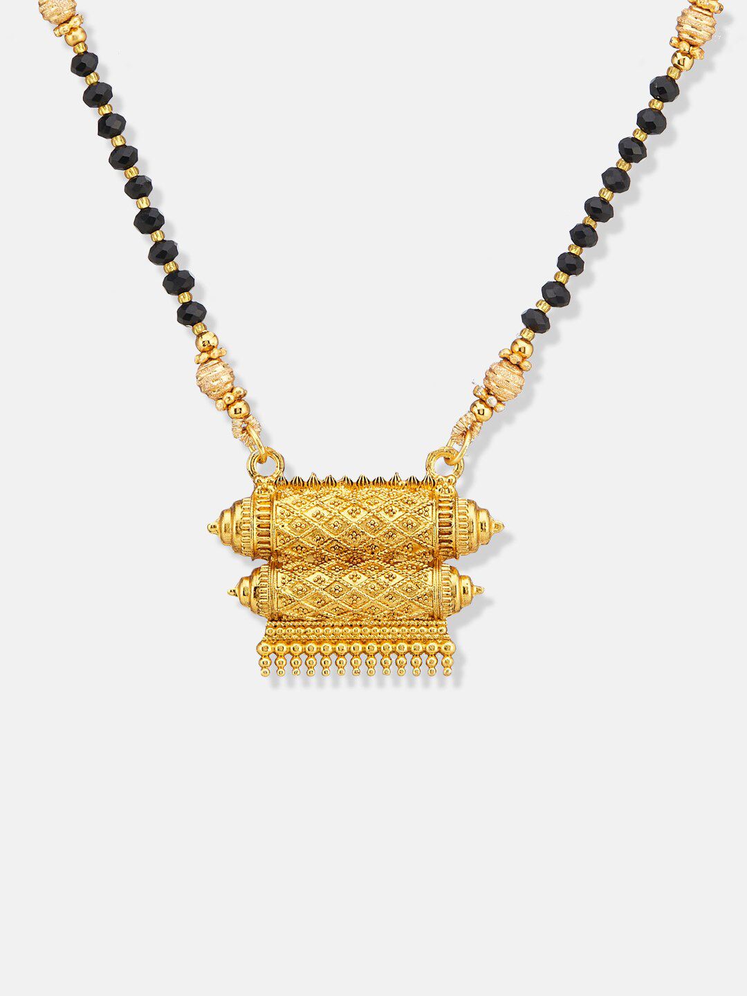 ATIBELLE Gold-Plated Beaded Mangalsutra