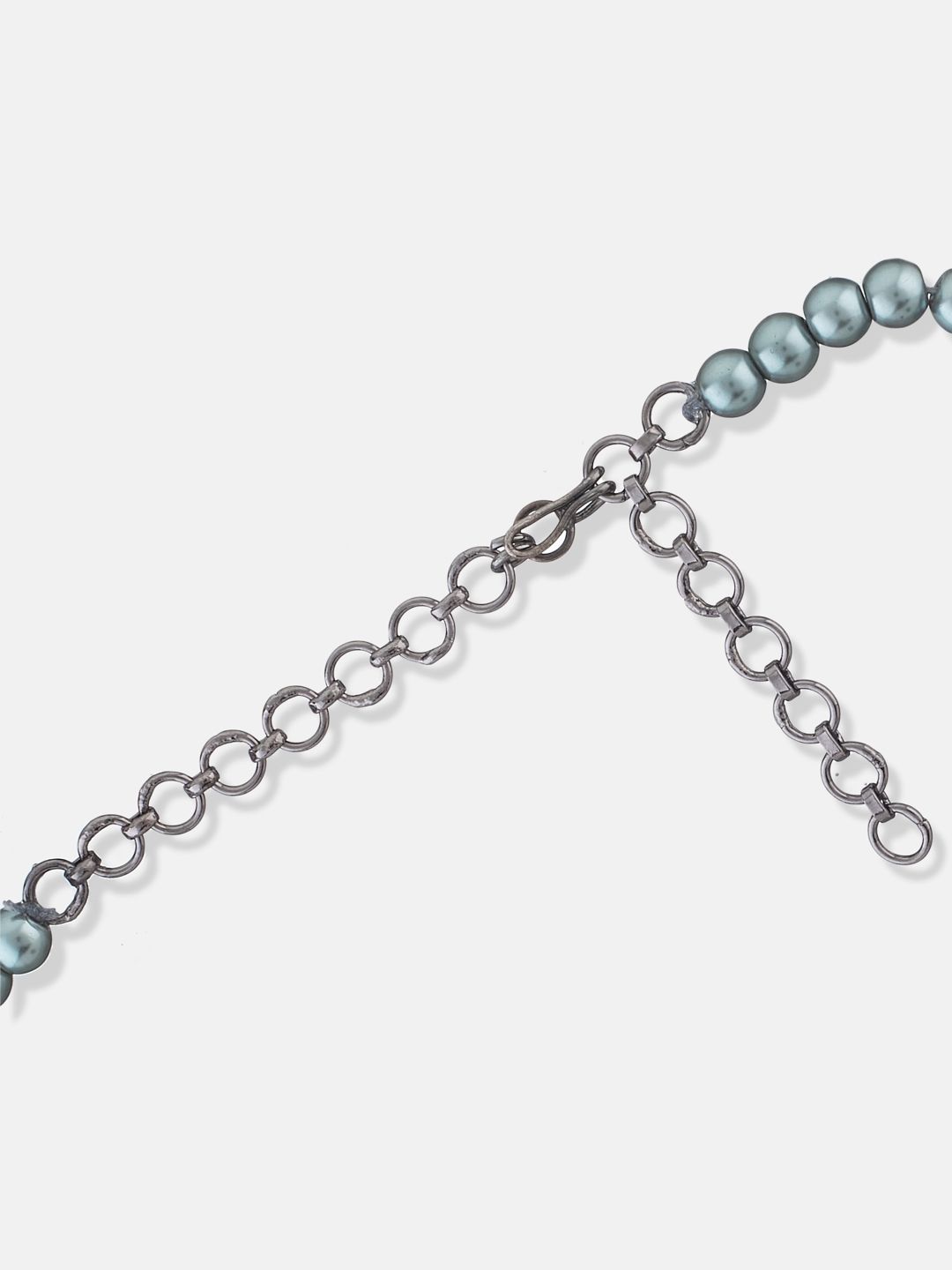 ATIBELLE Silver-Plated Brass Beaded Necklace