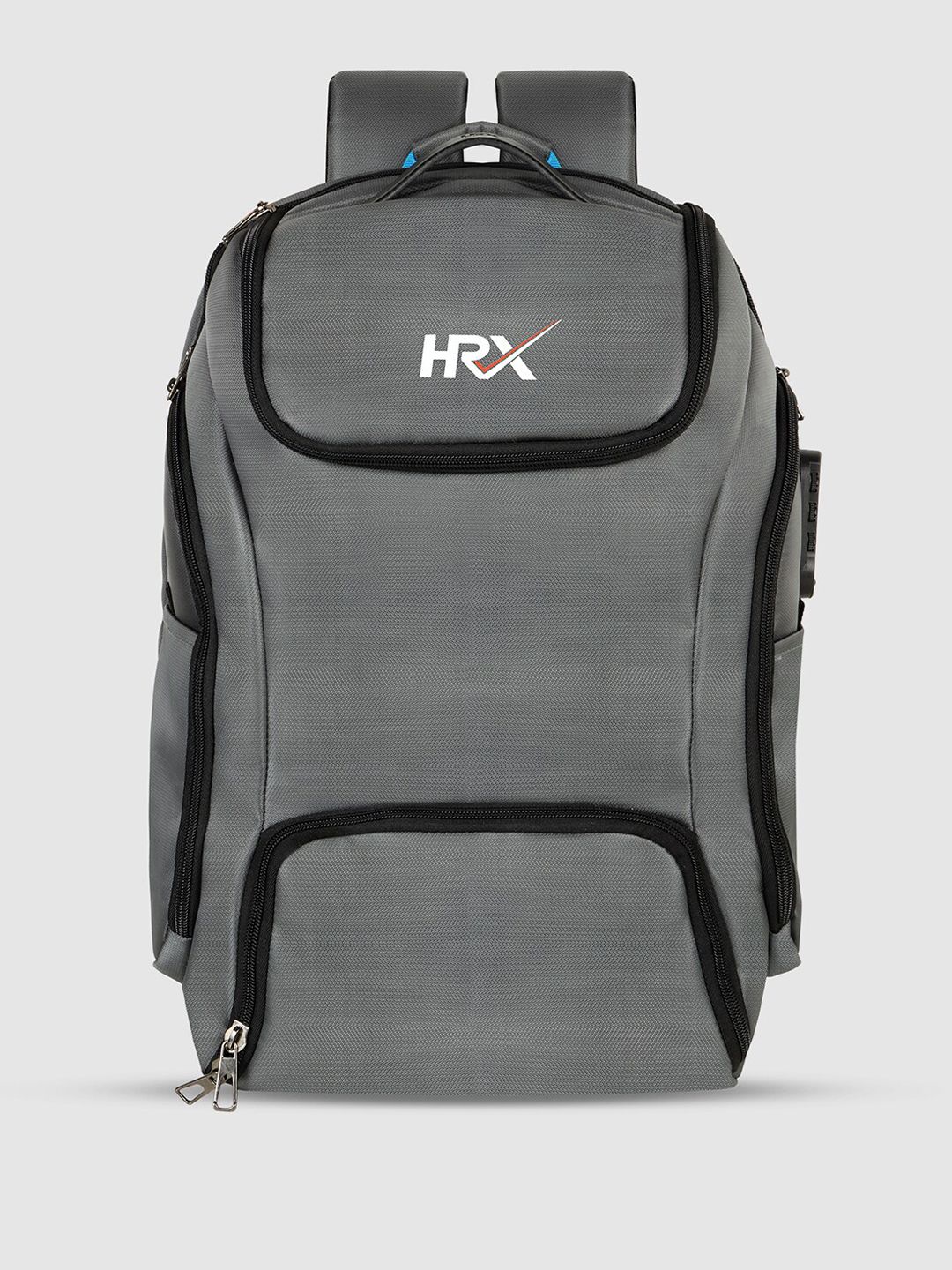 hrx by hrithik roshan x fwd HRX by Hrithik Roshan Grey Unisex Anti-Theft Backpack with Shoe Pocket-picture-52