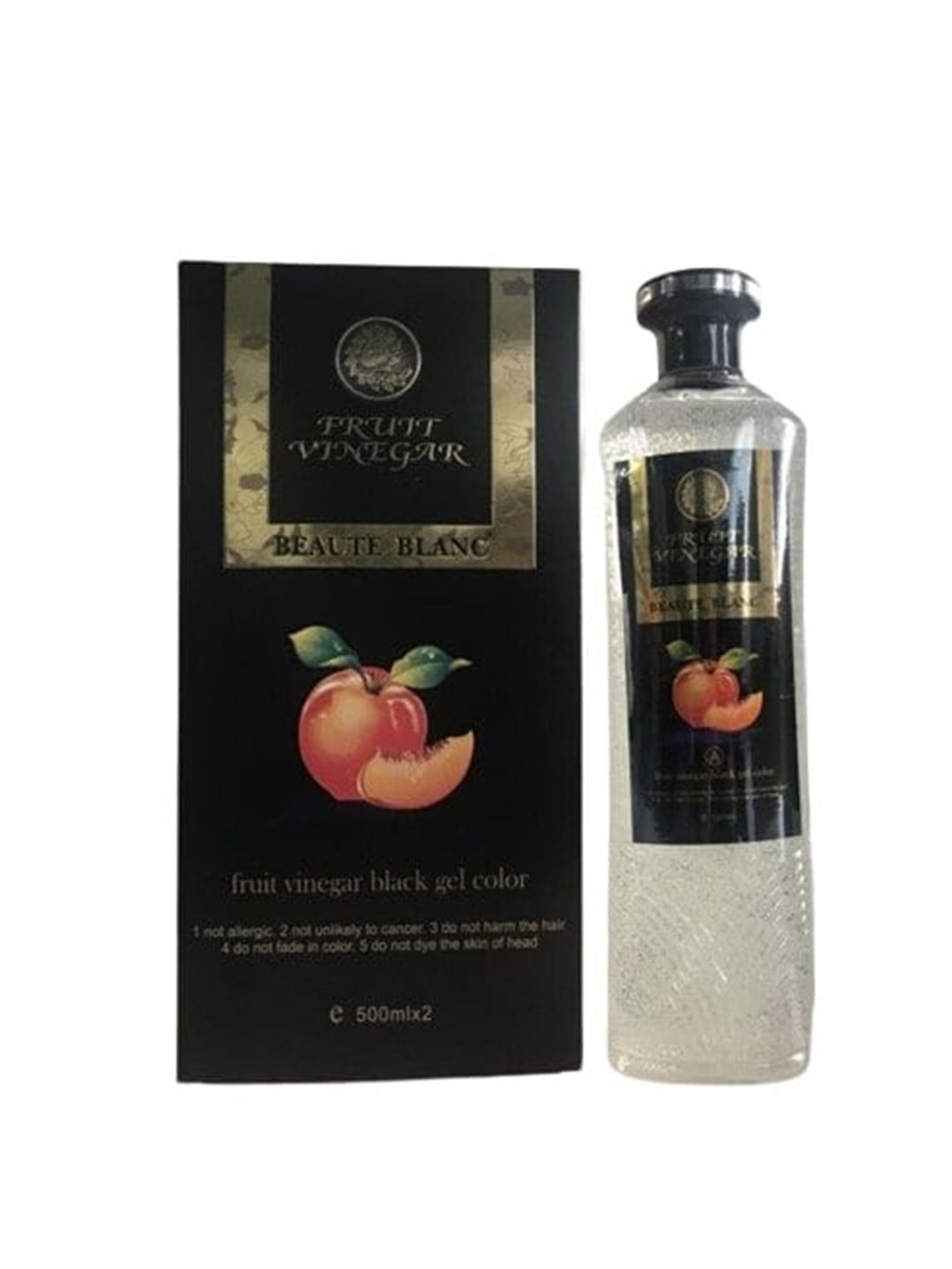 Beaute Blanc Set of 2 Fruit Vinegar Hair Color Gel - 500ml Each - Black-picture-58