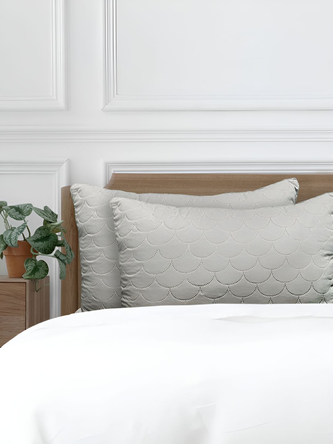 Aura Grey 2 Pieces Fibre Filled Breathable Sleep Pillow-image-41