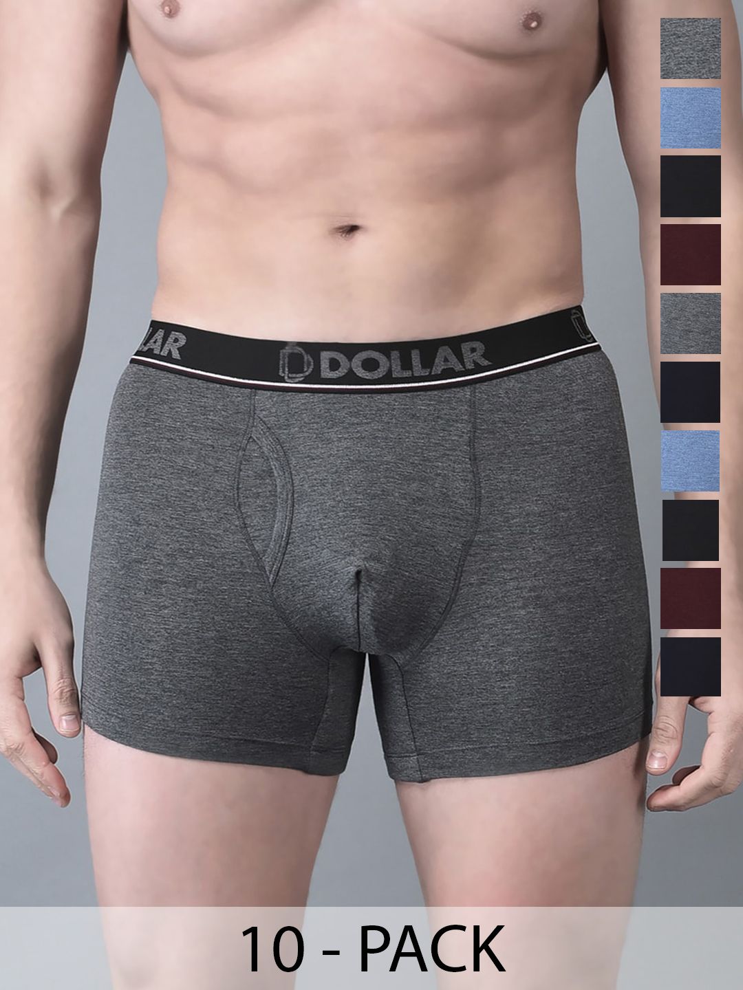 Dollar Bigboss Pack of 10 Shuffle Intellisoft Cotton Modal Trunk MJTR-14-CLSSICO-PO10-S24-picture-25