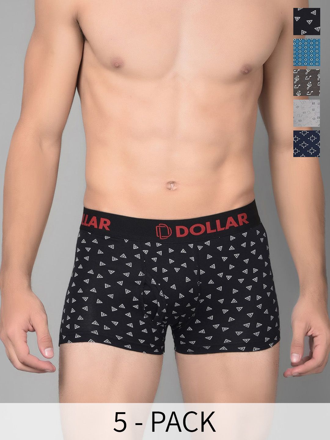 Dollar Bigboss Men Pack of 5 Printed Cotton Shuffle Intellisoft Trunk- MBTR-16P-picture-24