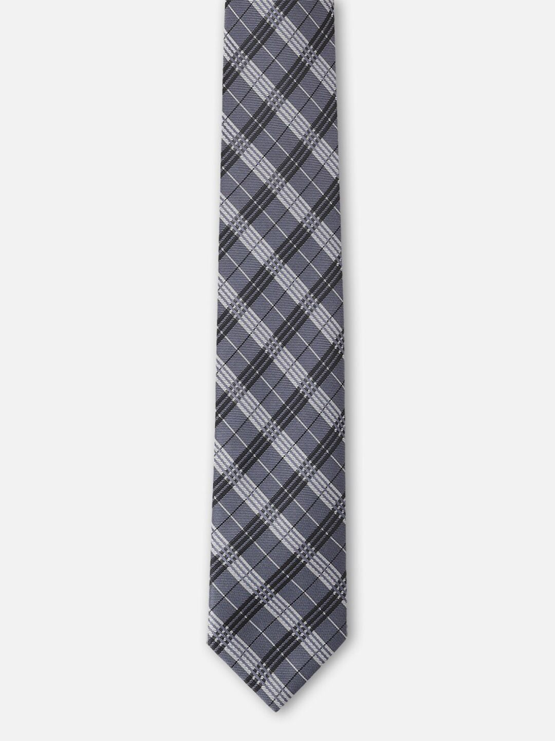 Louis Philippe Men Checked Broad Tie-picture-33