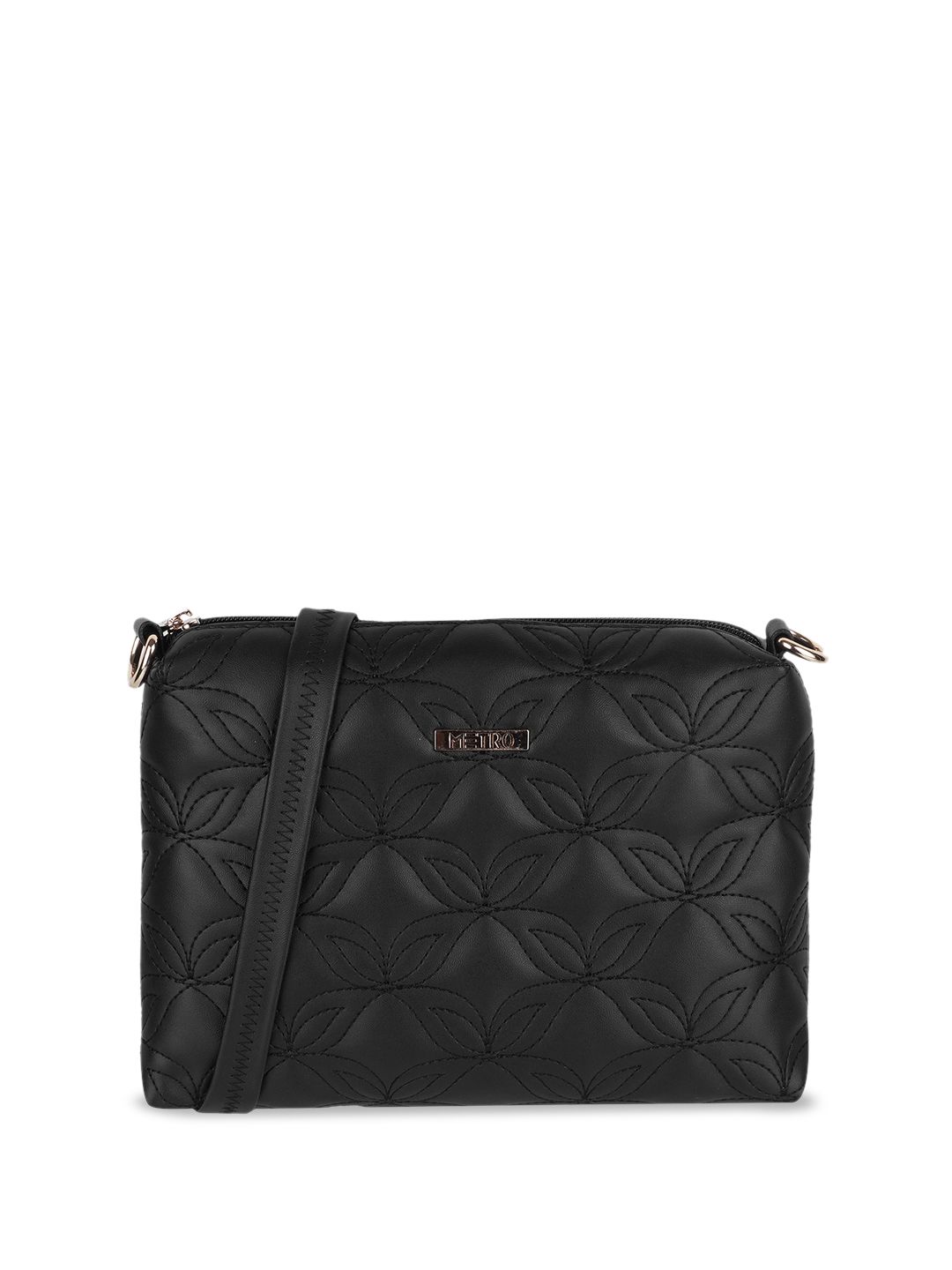 Metro Structured Sling Bag With Quilted-image-20