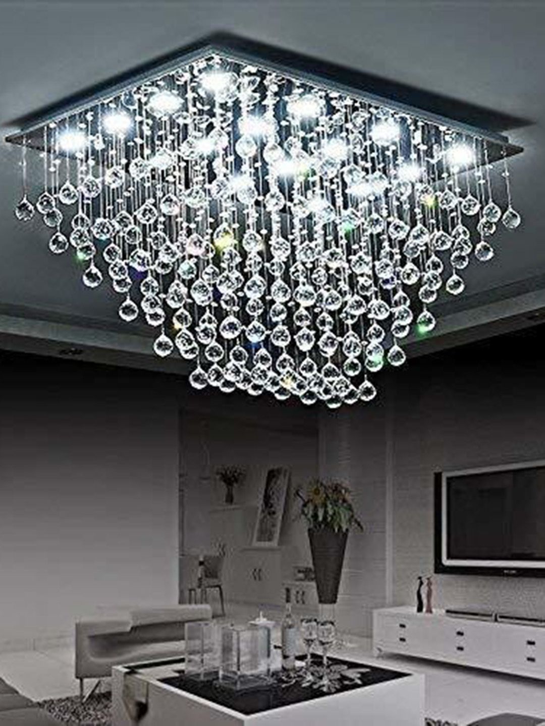 crysta world Yellow Rectangle Shaped Ceiling Lamps-image-25