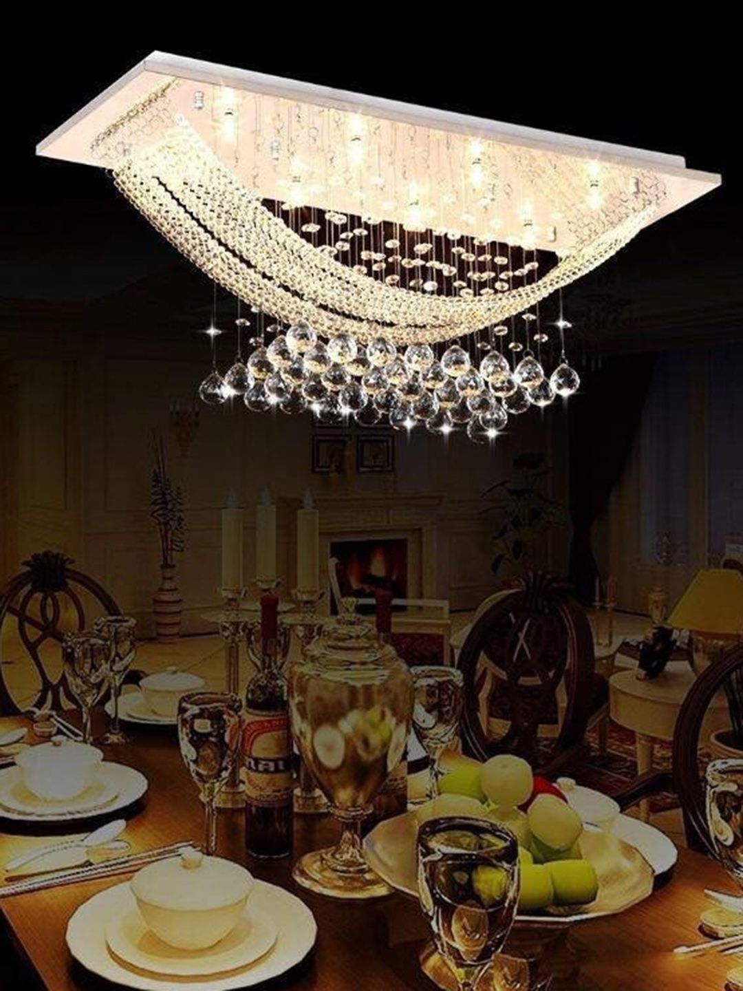 crysta world White Textured Ceiling Lamp-image-36