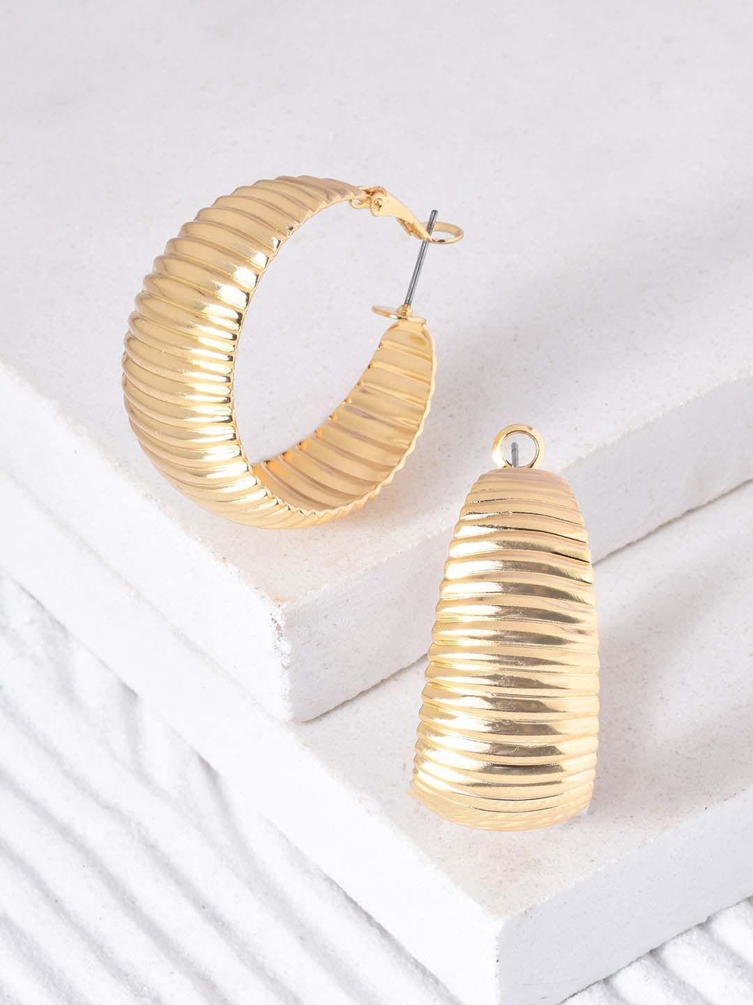 JOKER & WITCH Gold Plated Hoop Earrings-picture-27