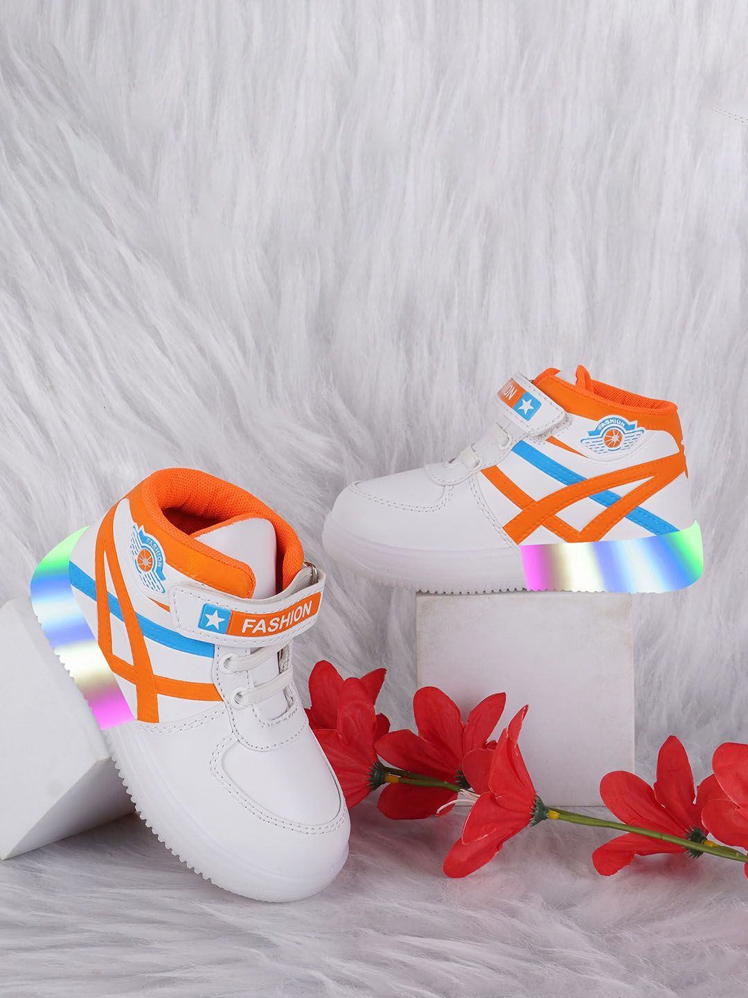 BAESD Kids Colourblocked Lightweight LED Sneakers-picture-30