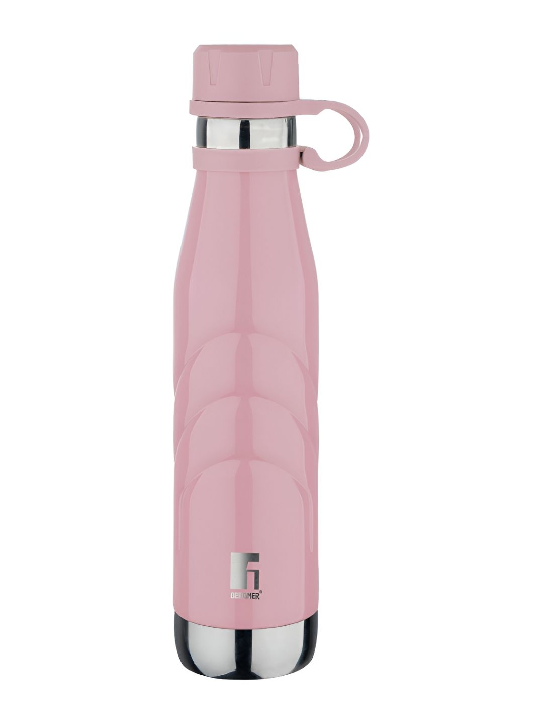 BERGNER Pink & Silver Toned Stainless Steel Water Bottle 500 ml-picture-14