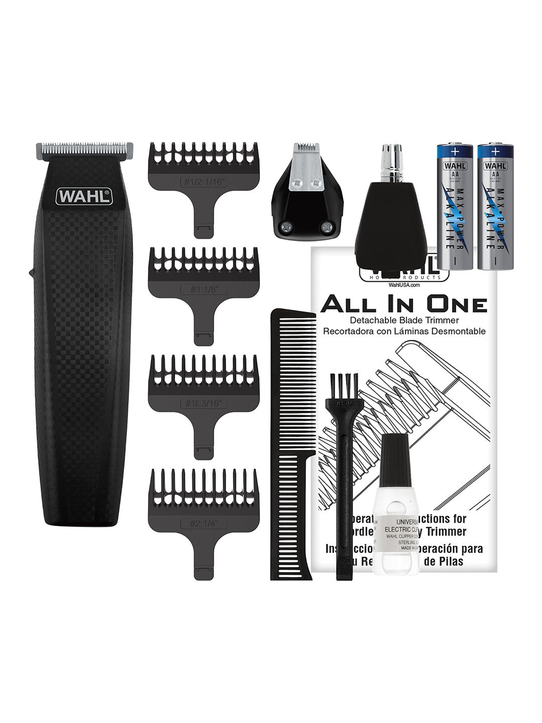 WAHL All In One Battery Groomer To Trim Groom & Detail - Black-picture-20