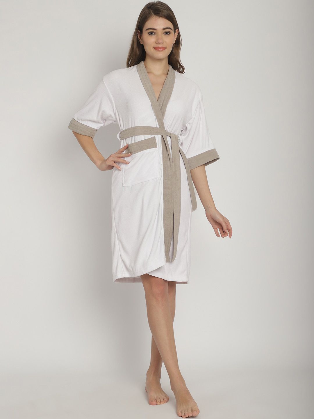ELEVANTO Women Bath Robe-image-14