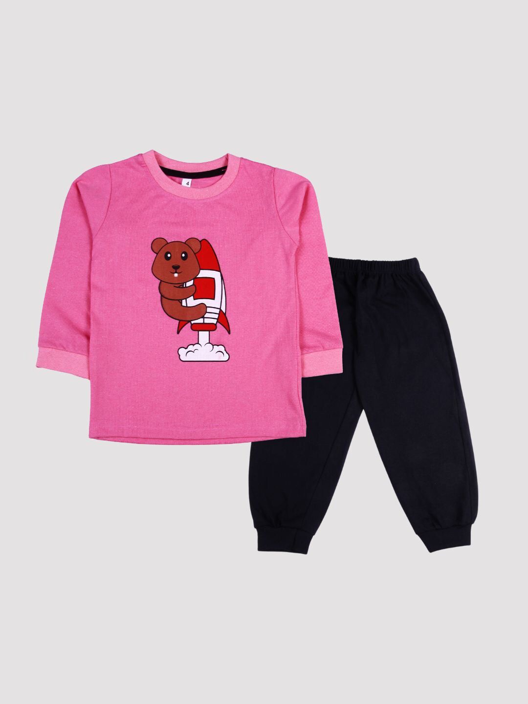 BAESD Kids Printed T-shirt with Pyjamas-picture-28