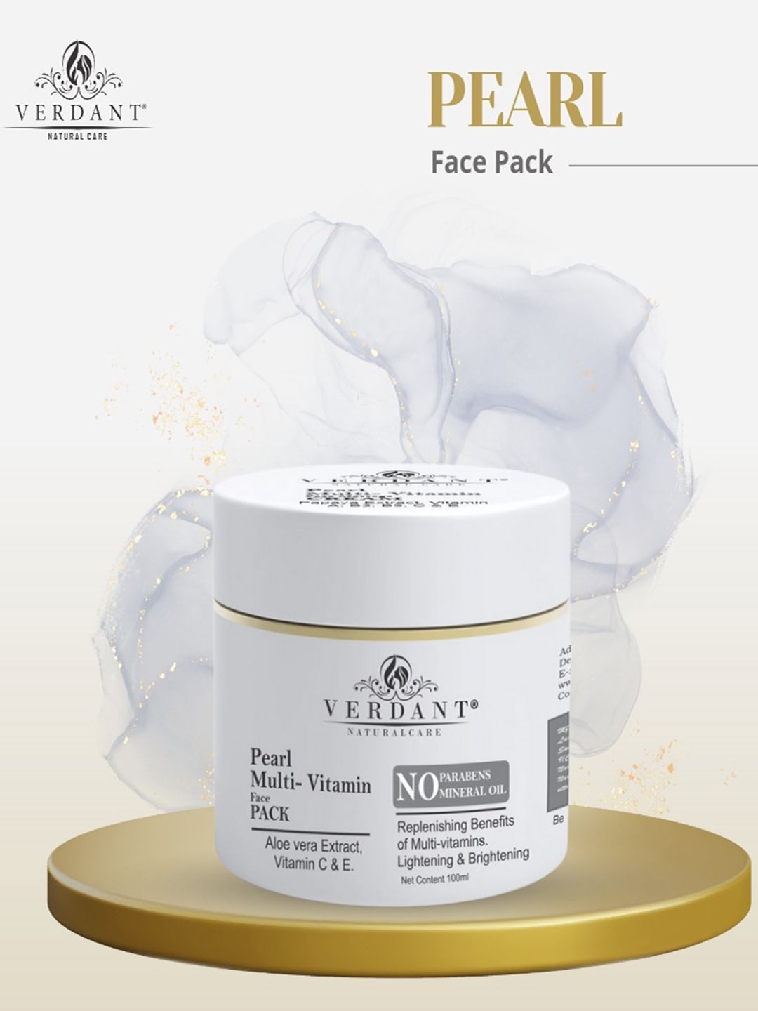 Verdant Natural Care Pearl Multi Vitamin Face Pack - 100ml-image-6