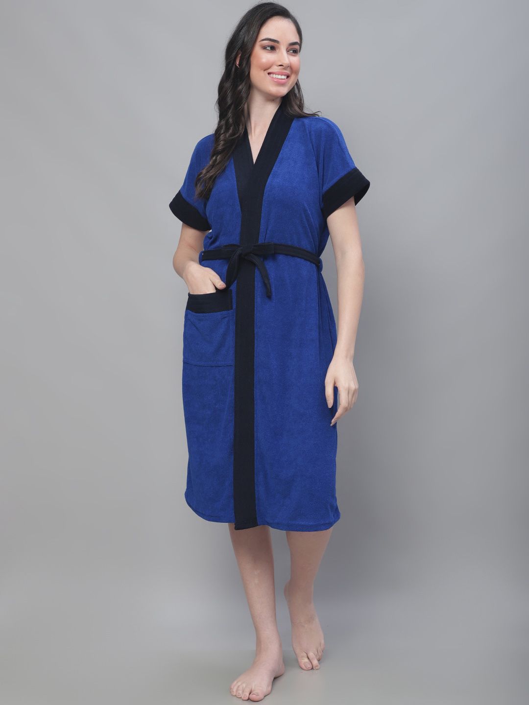 ELEVANTO Women Bath Robe-image-34