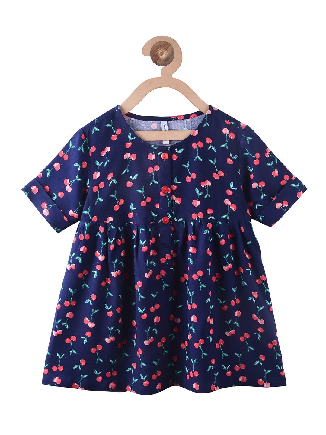 Campana Girls Floral Printed Gathered Empire Top-picture-35