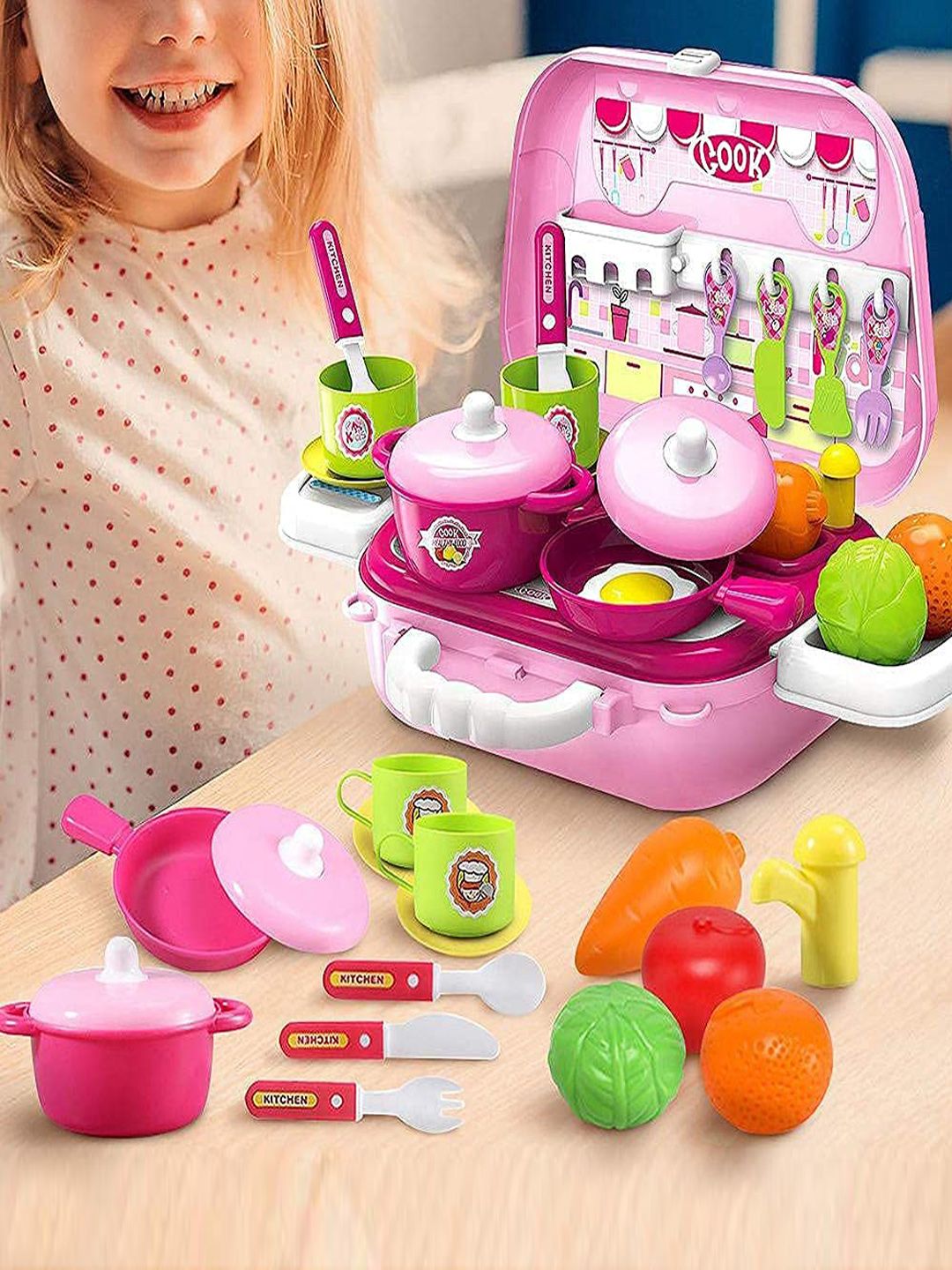 ADKD Kids Set Of 25 Kitchen Cooking Set With Carry Case-picture-16