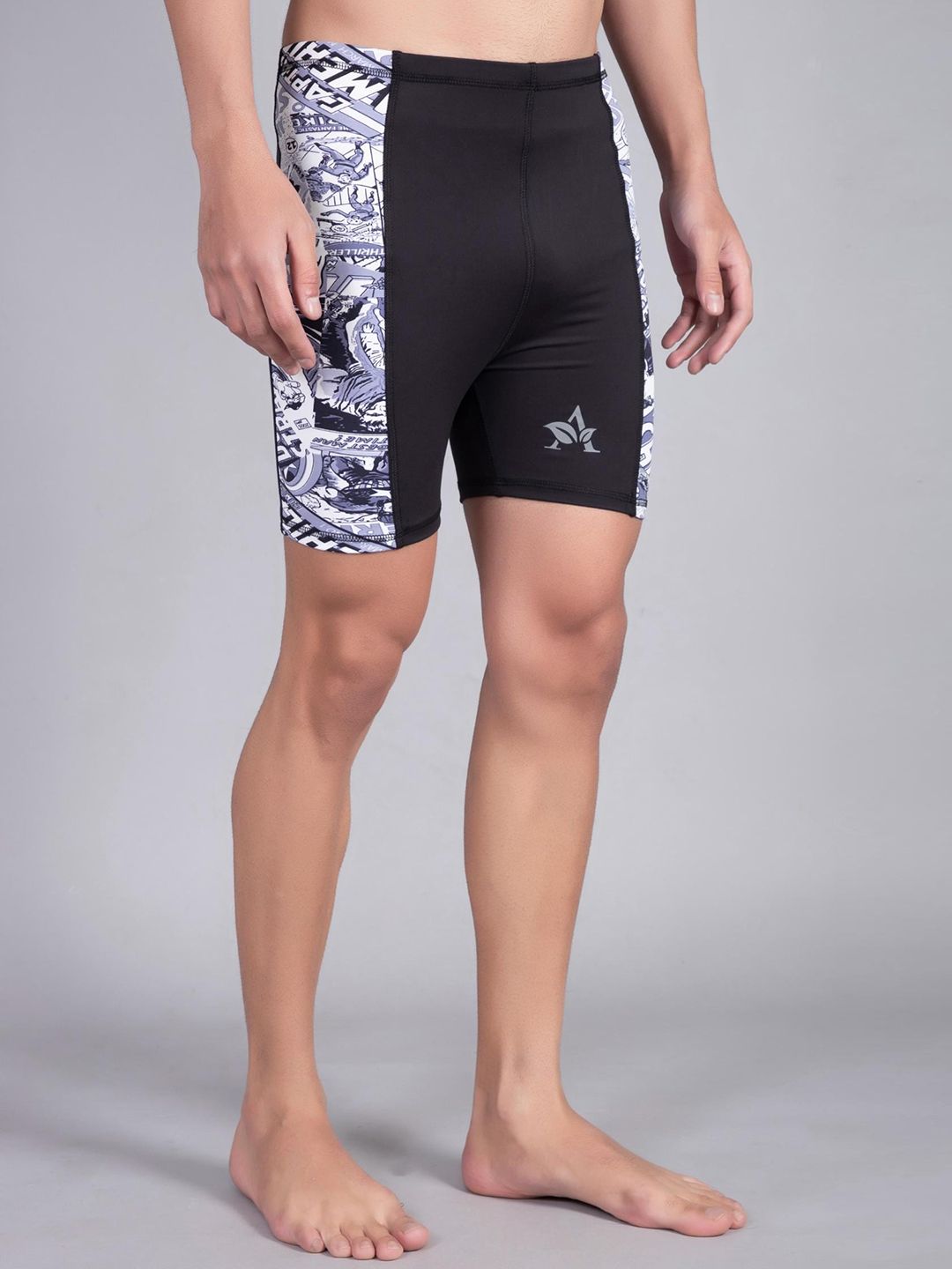 Apraa & Parma Men Printed Slim-Fit Swim Shorts-image-29
