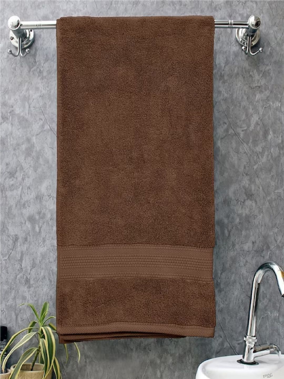 BOMBAY DYEING Brown Pure Cotton 550 GSM Bath Towel-picture-24