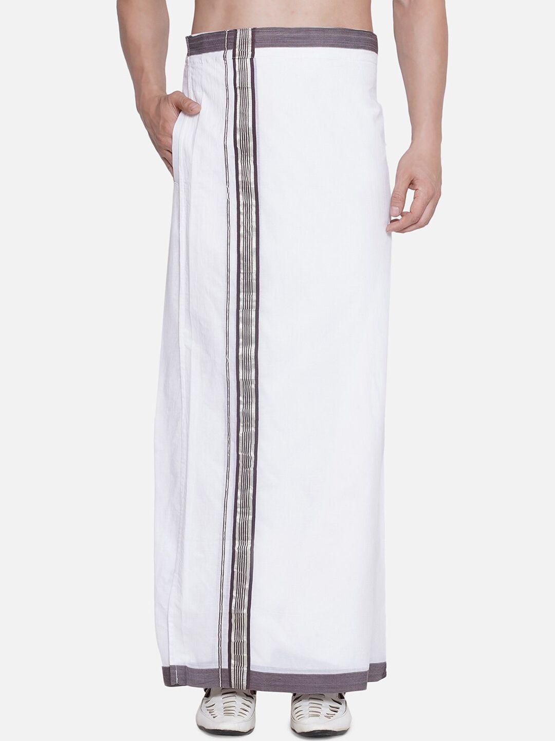 Sethukrishna Men Border Detail Pure Cotton Dhoti-picture-11